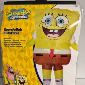 SpongeBob Squarepants Yellow Character Costume with Black and Brown Accents
